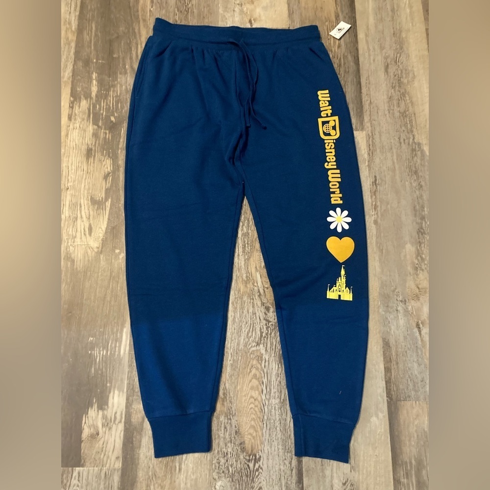 Disney Parks- Walt Disney World Blue Sweatpants - Picture 2 of 8